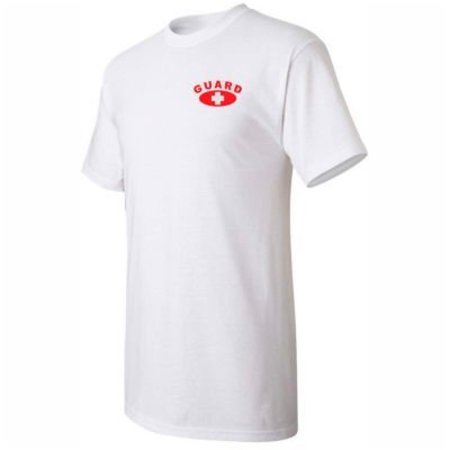 KEMP USA Kemp Lifeguard Shirt 100% Cotton Heart Size Chest & Full Back Guard Logo, X Large, 18-001-1-XL 18-001-1-XL